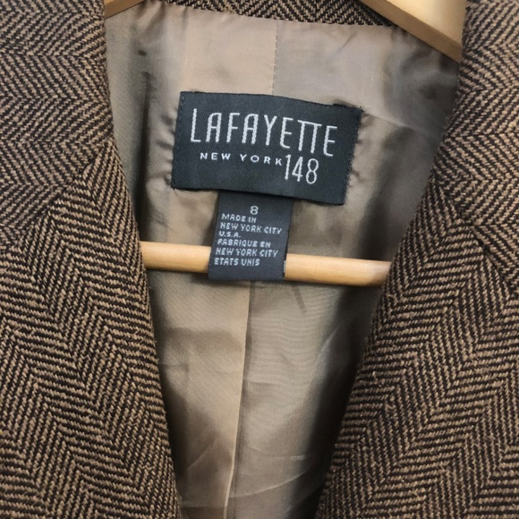 Lafayette New York 148 | Silk & Wool Tweed Blazer - Picture 3 of 8